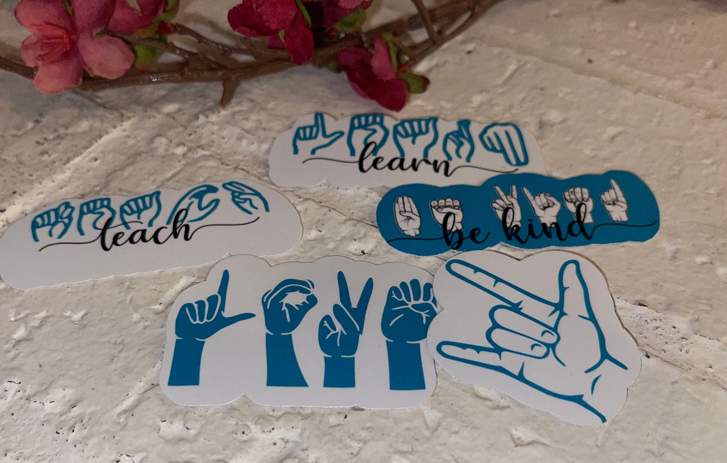 Sign language sticker pack