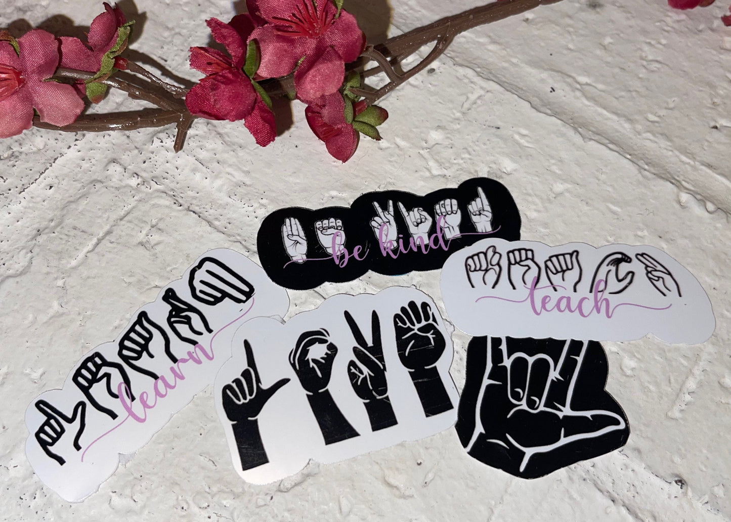 Sign language sticker pack