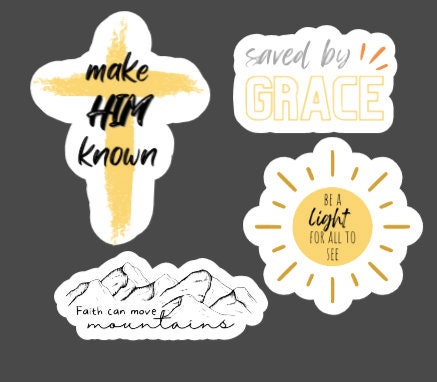 Faith sticker packs